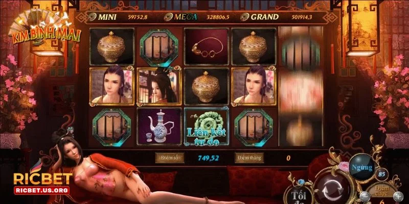 Cược slot Kim Bình Mai tại RIC BET chinh phục hội viên.