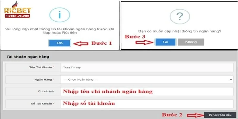 Rút Tiền RICBET: Bí Kíp Giao Dịch An Toàn Trong Nốt Nhạc 2 Các bước thực hiện rút tiền RICBET đơn giản và dễ hiểu.