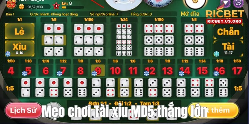 Tài Xỉu MD5 - Sân Chơi Đẳng Cấp Và Hấp Dẫn Nhất Năm 3 Áp dụng bí kíp chơi tài xỉu thắng lớn để kiếm về bạc tỷ.